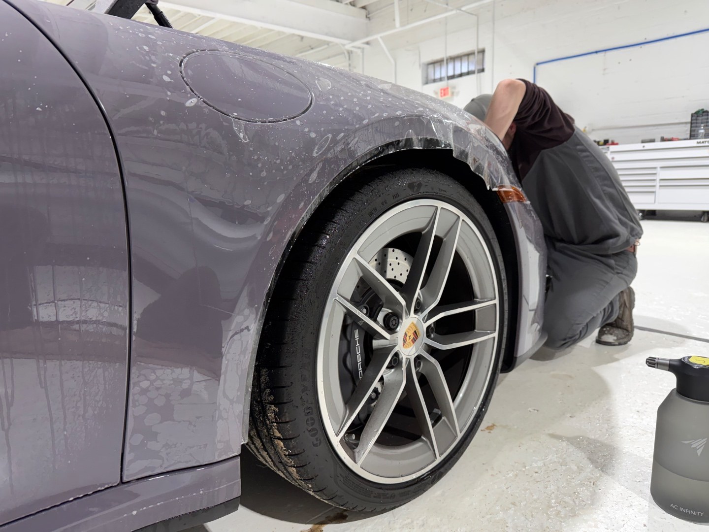 3M PPF installation on Porsche at Oakwood Automotive